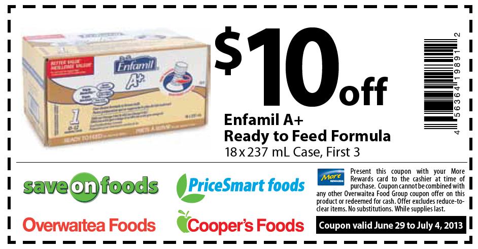 enfamil samples and coupons