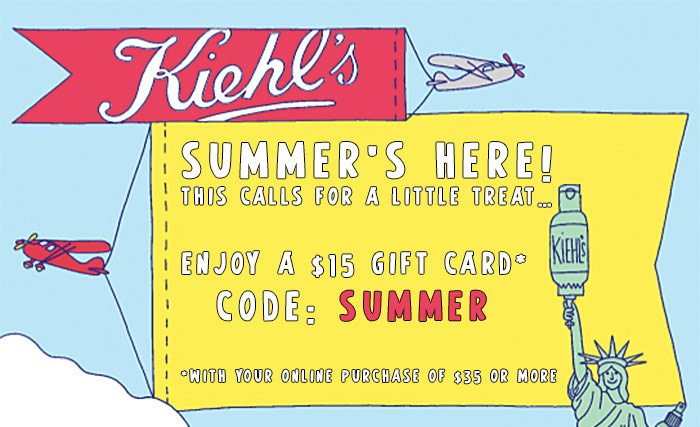 Kiehls $15 off