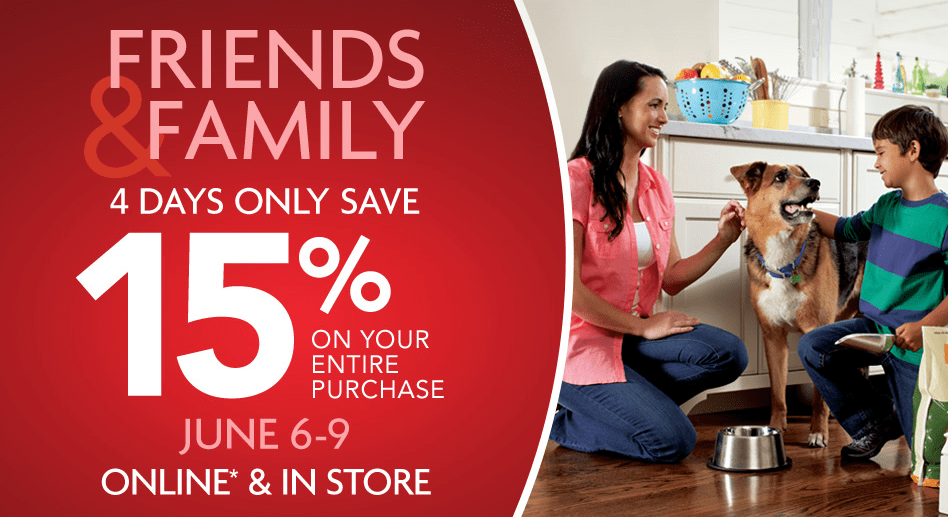 PetSmart Friends Family Sale June 6 9 Printable Coupon Canadian 