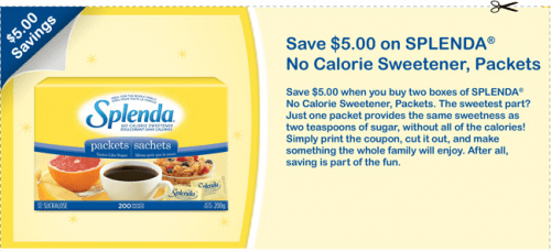 Canadian Printable Coupons Save On Splenda Canadian Freebies 