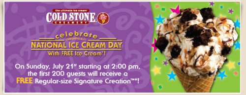 *Reminder* Cold Stone Creamery Canada: Celebrate National Ice Cream Day ...