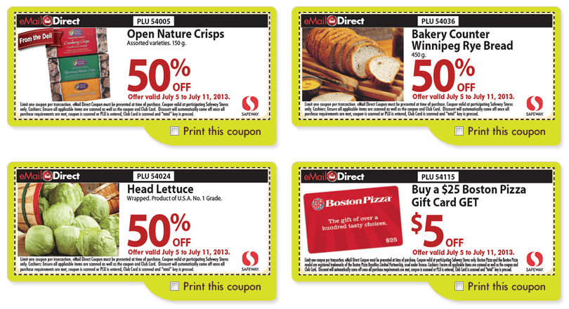 Safeway Direct Printable Store Coupons July 5 11 Canadian Freebies 