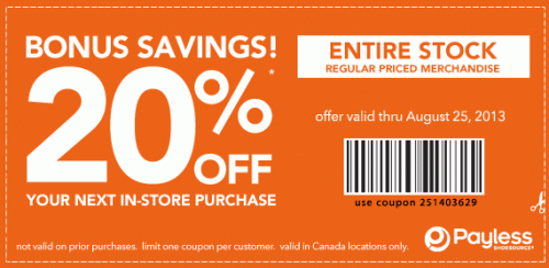 payless shoes coupon printable
