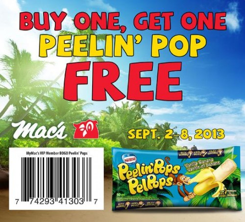 Mac's Convenience Stores: Buy One Get One Free Nestle Peelin' Pops ...