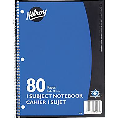 Hilroy Notebooks
