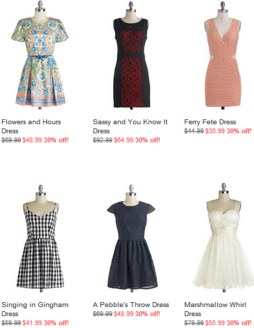 ModCloth Offers: Get 30% off Selected Styles - Canadian Freebies ...