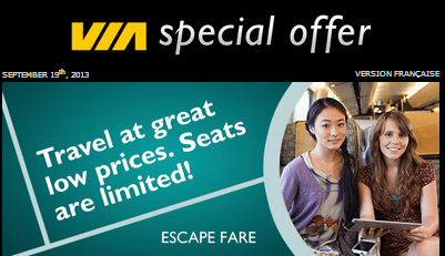 train travel special offers