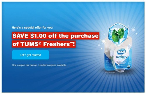 Canadian Coupons: Save $1 On Tums Freshers Through WebSaver.ca ...