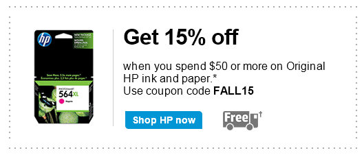 15% Off Ink & Paper