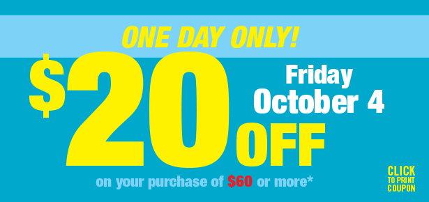 Shoppers Drug Mart Save 20 When You Spend 60 On Friday 4 October   AE 20ToSpend Oct4 E 