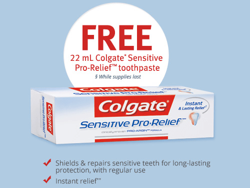 Colgate Sensitive Pro-Relief Toothpaste Samples