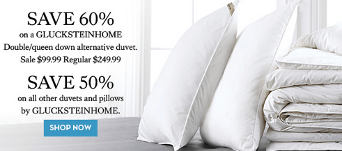 Hudsons Bay – Sale on Duvets and Pillows