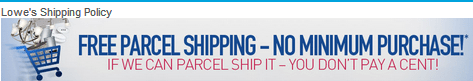 Lowe's shipping
