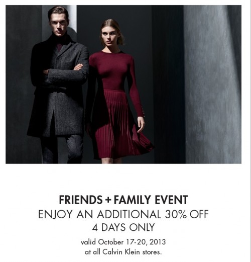 Calvin Klein Friends & Family Event: Save 30% Off - Canadian Freebies ...