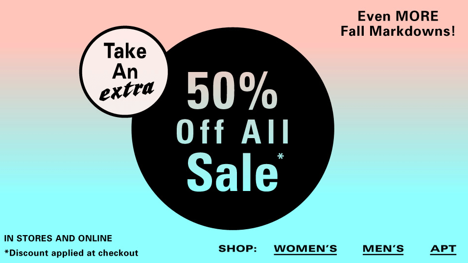 50% Off Sale