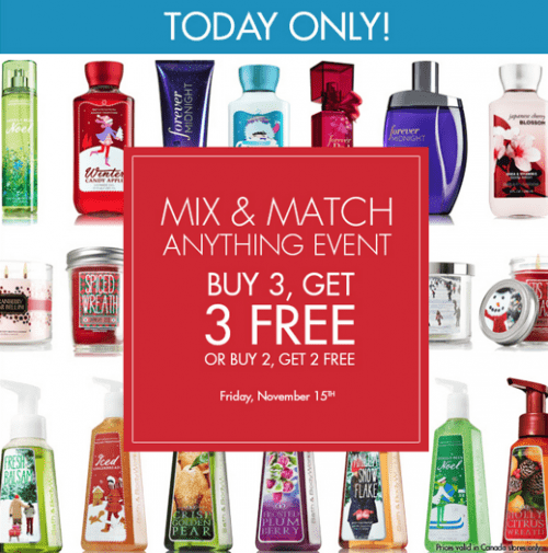 Bath Body Works Canada Offers Buy 3 Get 3 FREE Entire Store   Bath Body Works Canada Offer1 500x505 