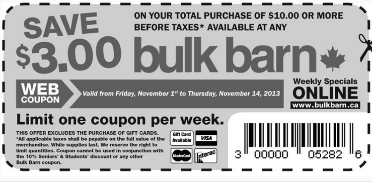 Bulk Barn Offers