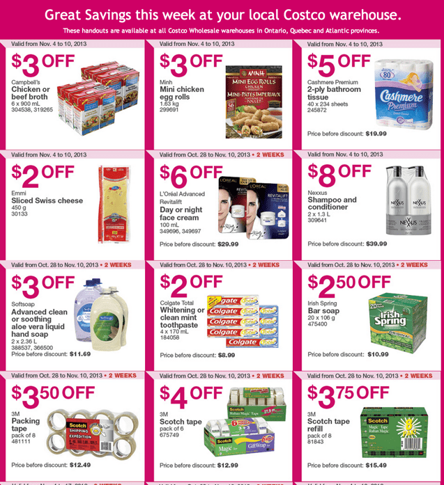 Costco Canada Eastern Coupons