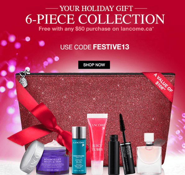 Lancôme Canada Gift with Coupon Codes