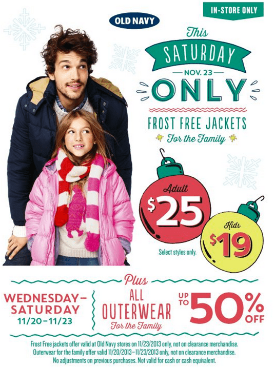 Old Navy Canada One Day Wonder Deal