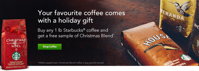 Starbucks Store Canada Offers