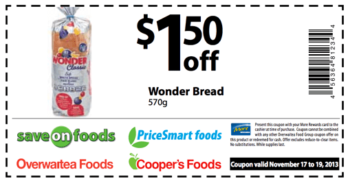 Wonder Bread coupon