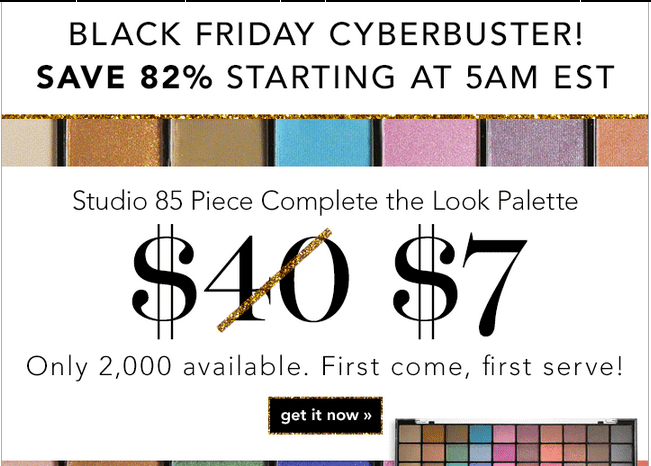 e.l.f. Cosmetics Black Friday 2013