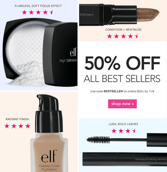 e.l.f. Cosmetics Offers: Save 50% on Best Sellers - Canadian Freebies ...