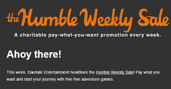 Humble Weekly Daedalic