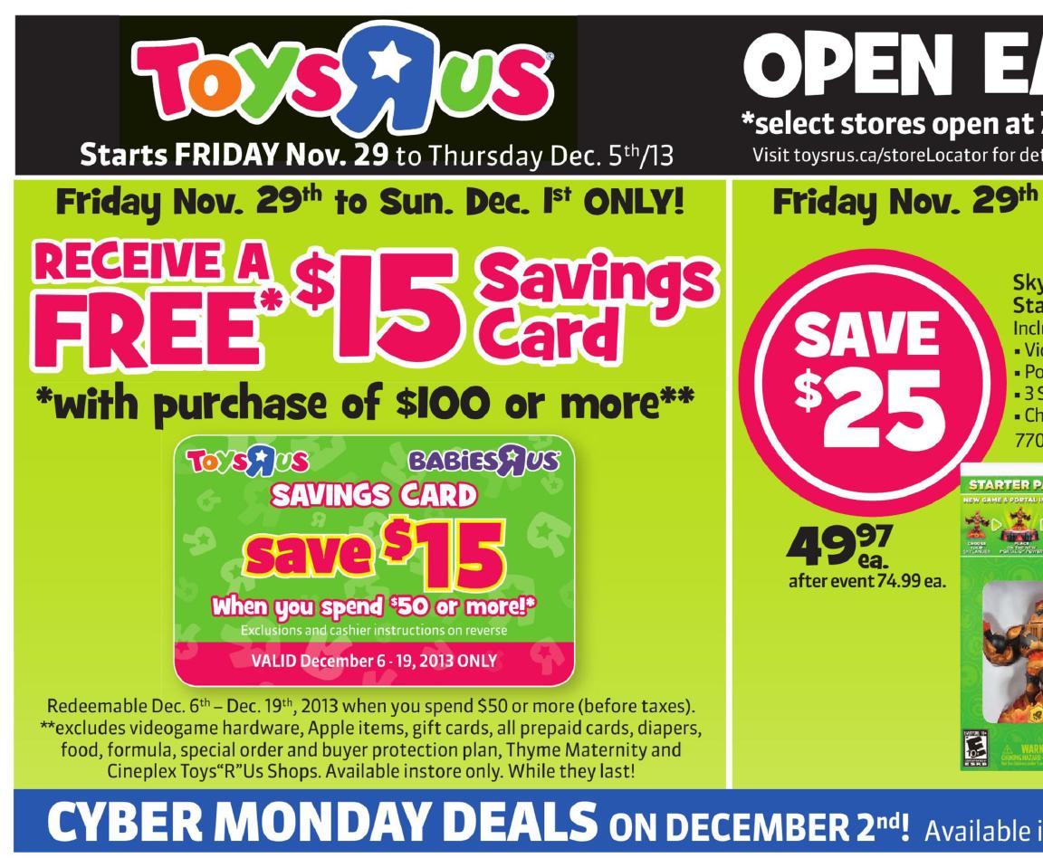 toys r us cyber monday 2018