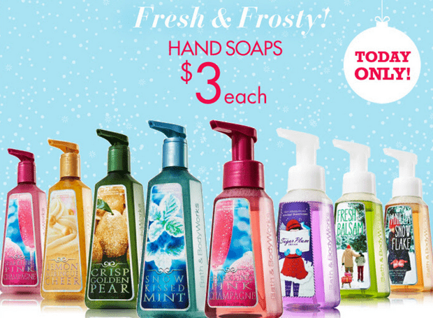 Bath Body Works Canada Deals Hand Soaps 3 Each VIP Bucket Value 