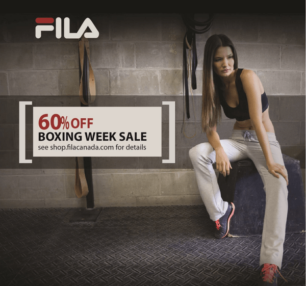 Fila Canada Boxing Week Sale Coupon Code For 60 Off EVERYTHING