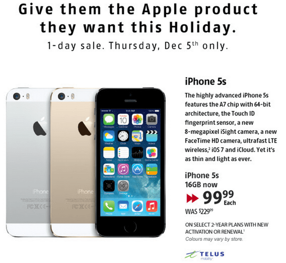 Future Shop one day deal for iphone 5