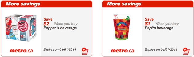 Metro Canada Quebec Printable Coupons (December 26, 2013 - January 1 ...