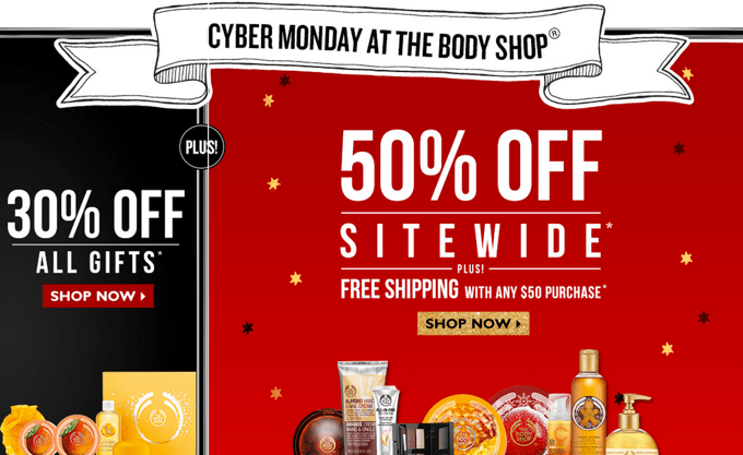 The Body Shop Canada Cyber Monday Sale 2013png