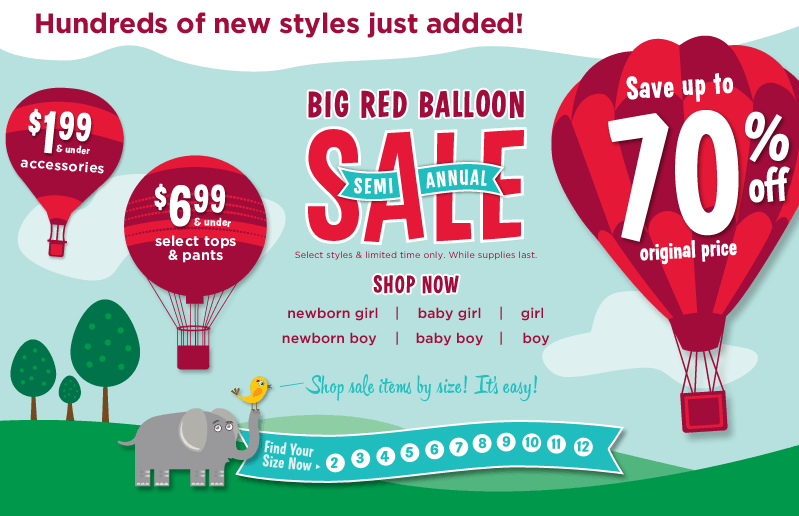 Gymboree Canada Offers Save up to 70 Off Original Prices During Big