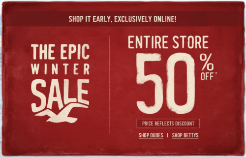 hollister sale canada