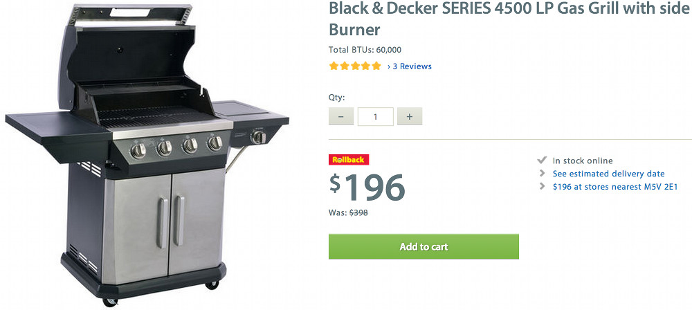 Black & Decker grills, FREE shipping