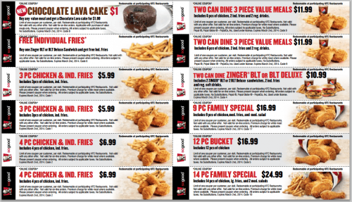 Kfc deals online coupons