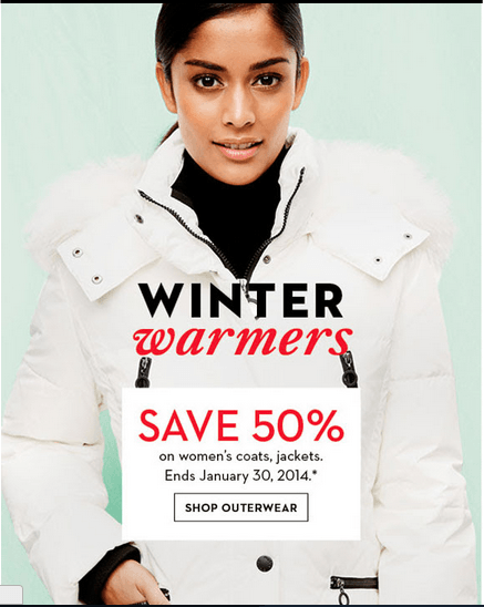 Hudson's Bay Canada Offers: Save 50% On Women's & Men's Coats & Jackets ...