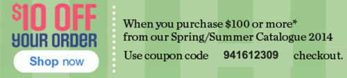 Sears Canada Savings coupon code