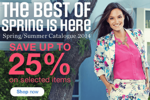 Sears Canada Spring offers