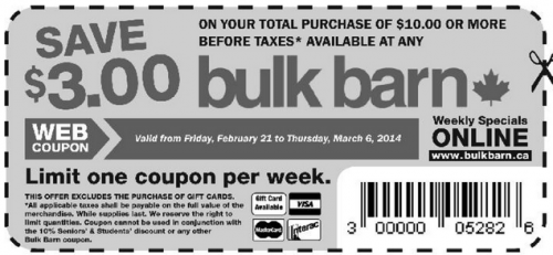Bulk Barn Canada coupon