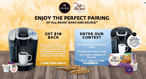 Keurig Canada Contests: Win a Keurig Elite Brewing System + 1 Year of K