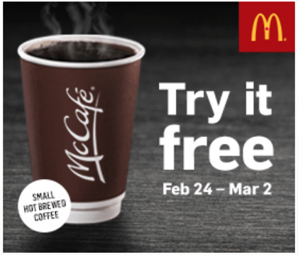 McDonald’s Canada FREE Coffee!