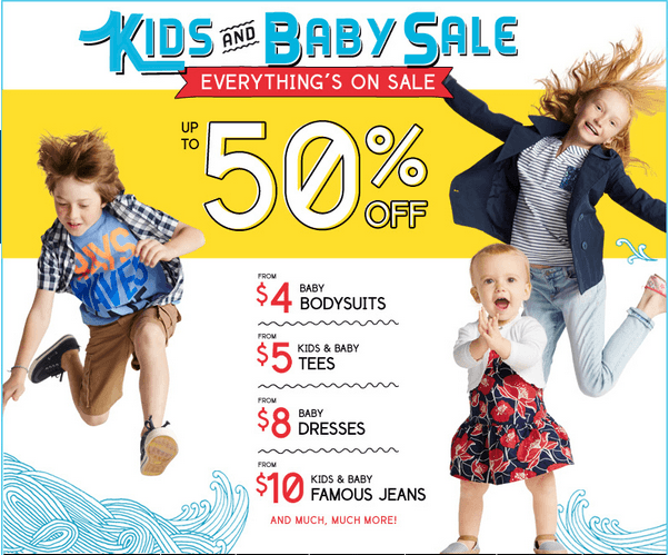 Old Navy Canada Kids & Baby Sale: Get Up To 50% Off Everything ...