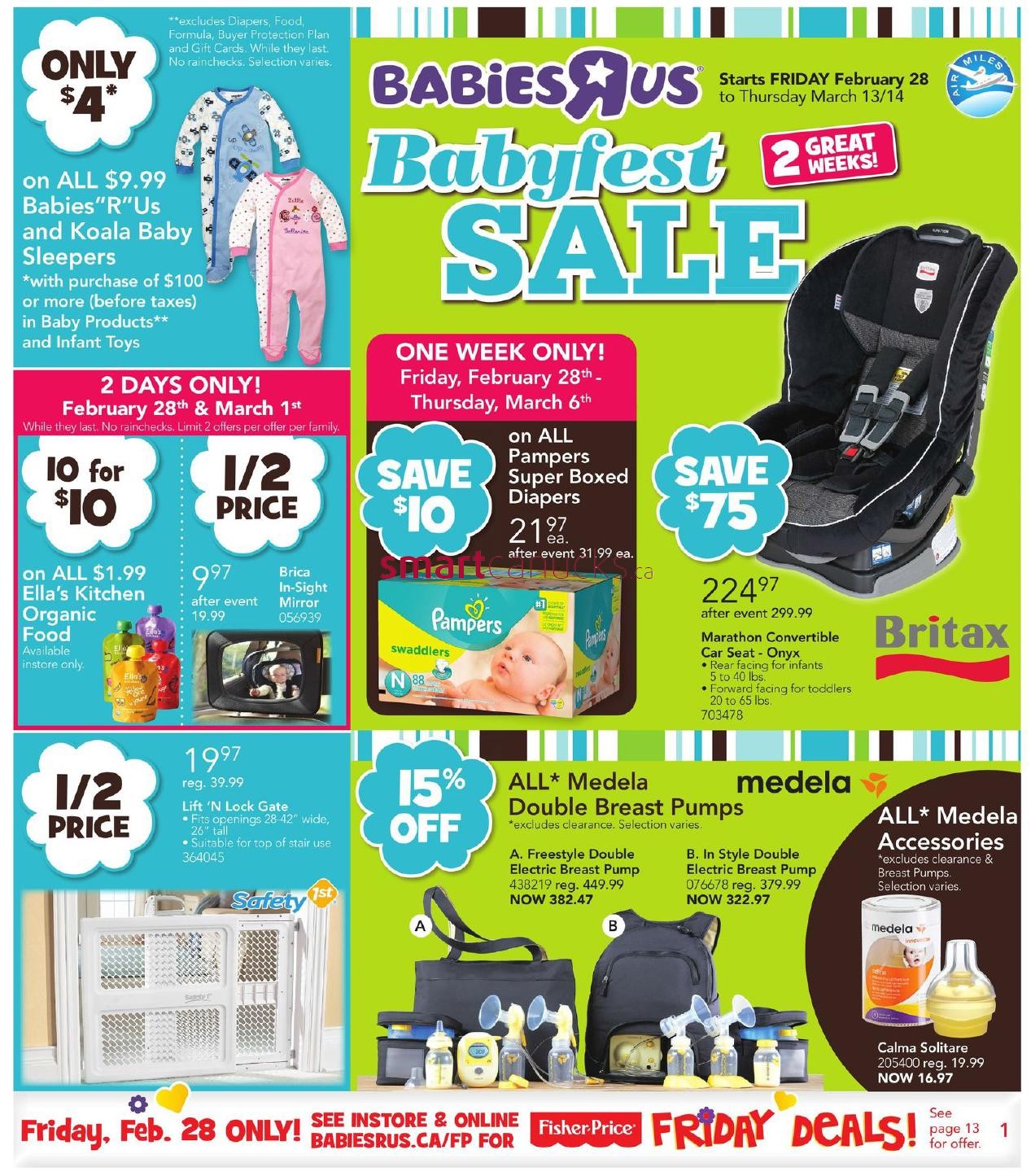 Babies R Us Canada Babyfest Sale 15 Off Medela Double Breast