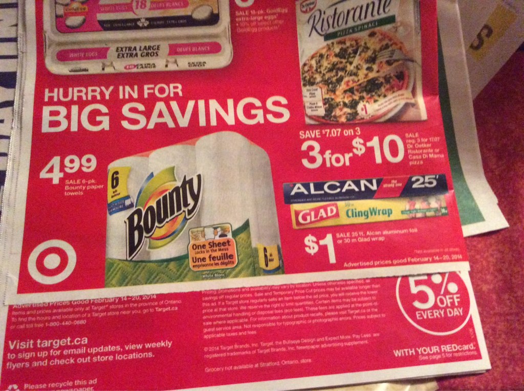 Target Canada Deals: Bounty Paper Towel 6 Rolls for Only $2 99 Using