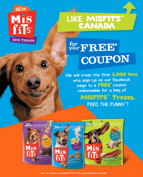 free misfits dog treats