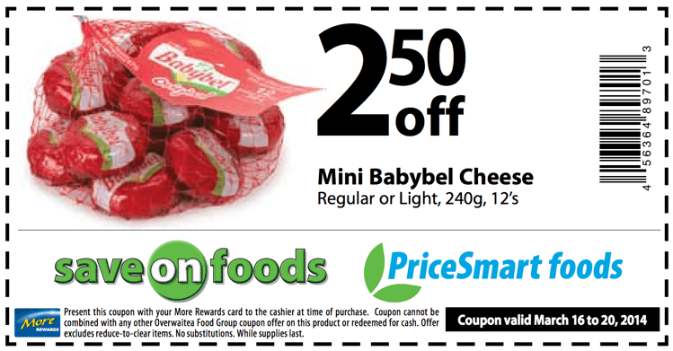 Save on Foods & PriceSmart Foods Group Coupons: Save $2.50 On Mini ...